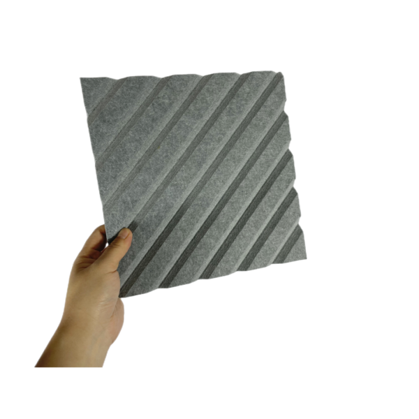 Recline Grooved Wall Acoustic Panel Tiles 600×600 – QTY 8