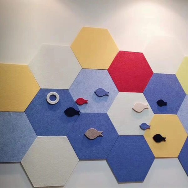 Hexagon Acoustic Wall tiles 350mm x 300mm/Piece X 6 /Pack